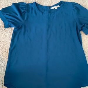 Blue Loft Shirt with Buttons on back